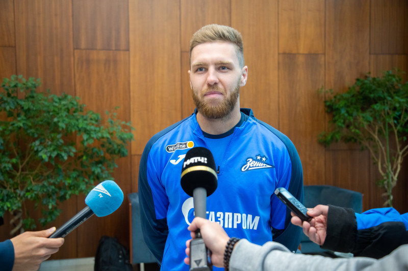Иван Сергеев на пресс-брифинге перед матчем с «Уралом»