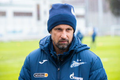 Сергей Семак на пресс-брифинге перед матчем с «Уралом»