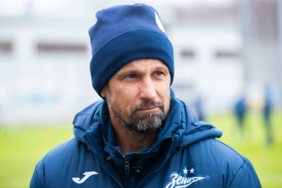 Сергей Семак на пресс-брифинге перед матчем с «Уралом»