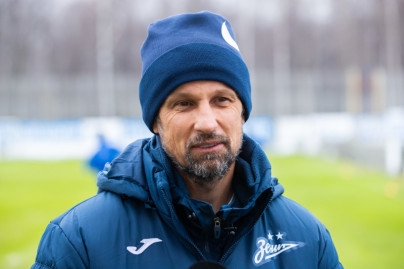 Сергей Семак на пресс-брифинге перед матчем с «Уралом»