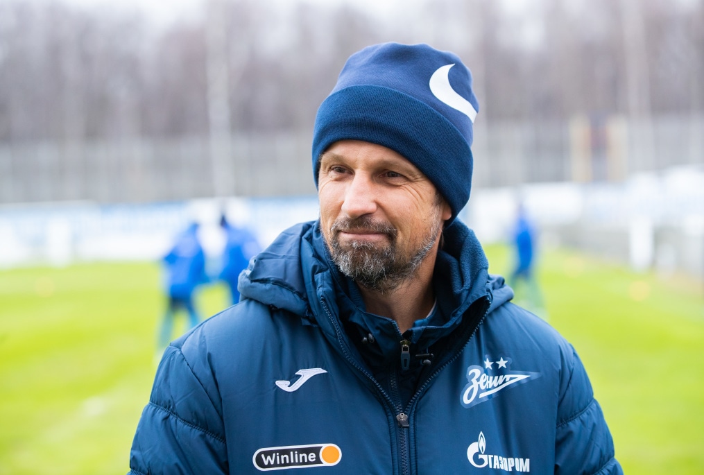 Сергей Семак на пресс-брифинге перед матчем с «Уралом»