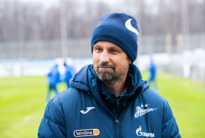 Сергей Семак на пресс-брифинге перед матчем с «Уралом»