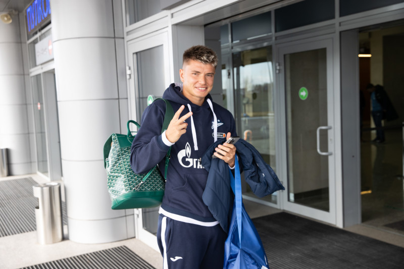 Вылет команды «Зенит» на матч с «Уралом»