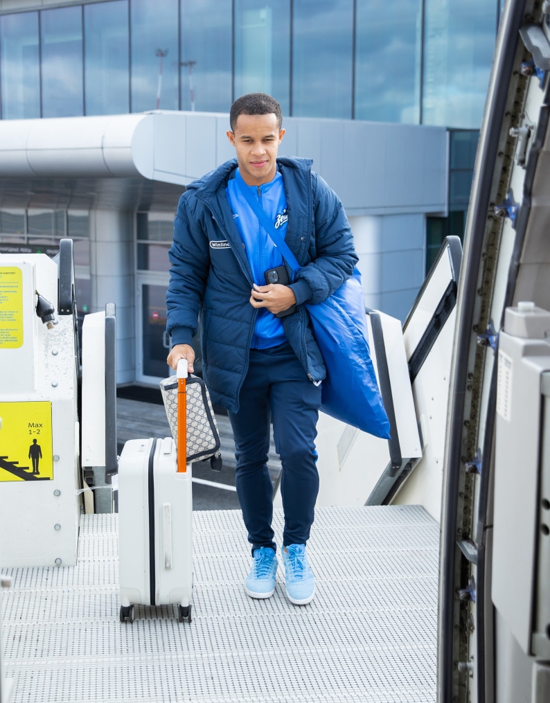 Вылет команды «Зенит» на матч с «Уралом»