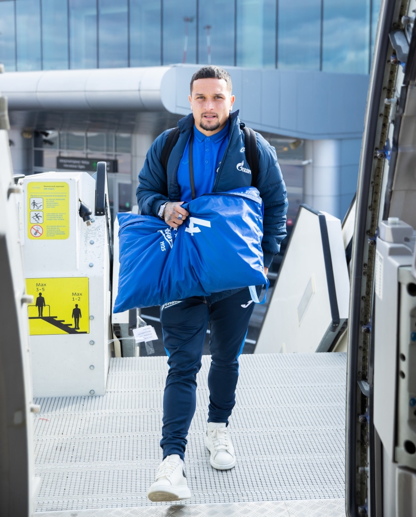 Вылет команды «Зенит» на матч с «Уралом»