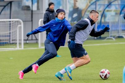 Тренировка «Зенита»-2 перед матчем с «Чертаново»