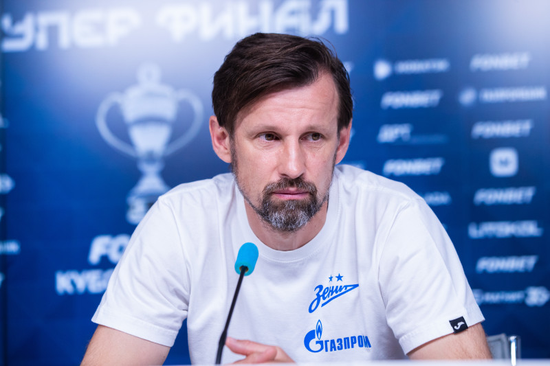 Сергей Семак на пресс-конференции перед матчем с «Балтикой»