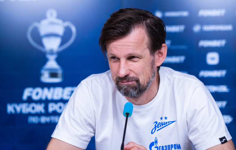 Сергей Семак на пресс-конференции перед матчем с «Балтикой»