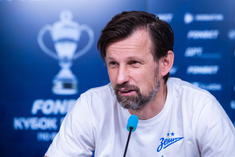 Сергей Семак на пресс-конференции перед матчем с «Балтикой»