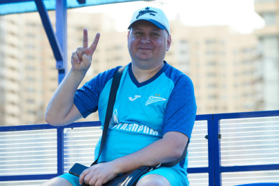 Болельщики на матче «Зенит»-2 — «Балтика-БФУ»