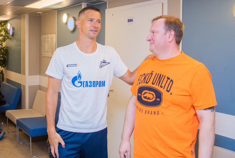 Второй день предсезонного медосмотра основного состава «Зенит» в «Мой медицинский центр»