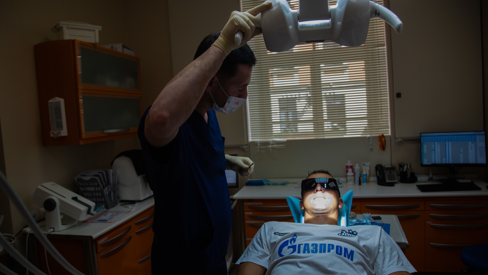 Второй день предсезонного медосмотра основного состава «Зенит» в «Мой медицинский центр»