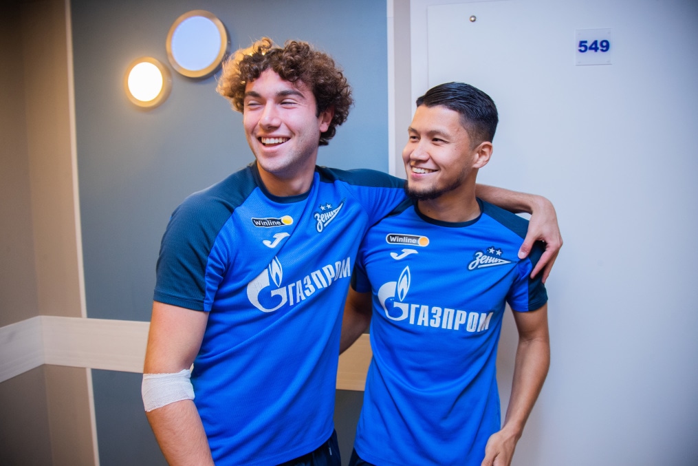 Второй день предсезонного медосмотра основного состава «Зенит» в «Мой медицинский центр»