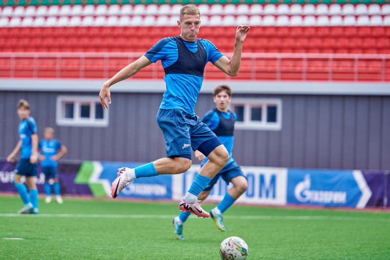 Тренировка в Грозном перед матчем «Ахмат»-м — «Зенит»-м