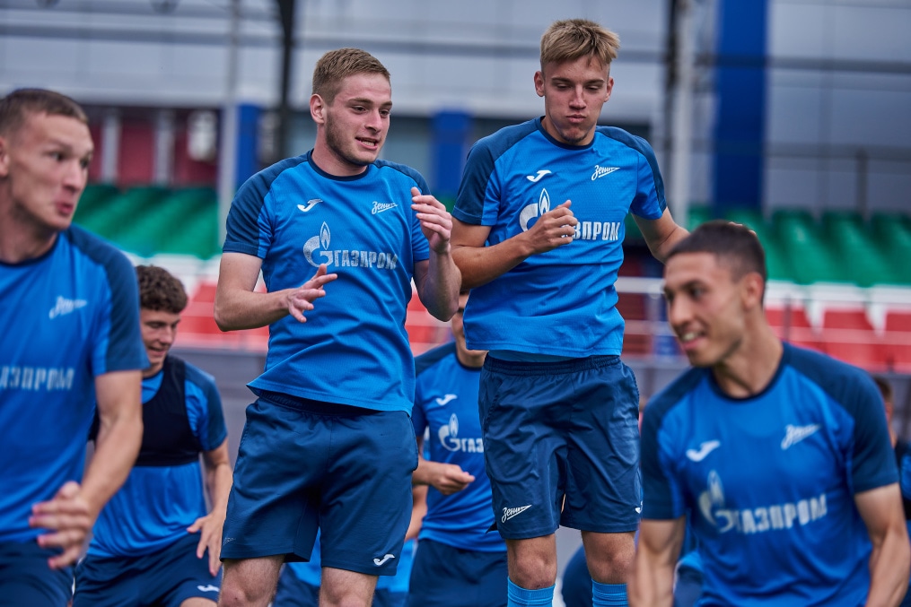 Тренировка в Грозном перед матчем «Ахмат»-м — «Зенит»-м
