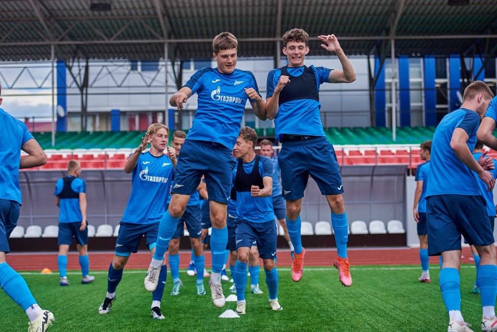 Тренировка в Грозном перед матчем «Ахмат»-м — «Зенит»-м