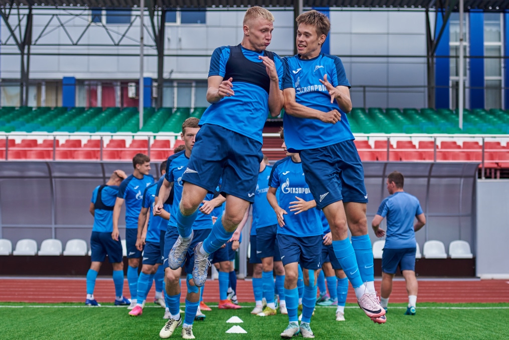 Тренировка в Грозном перед матчем «Ахмат»-м — «Зенит»-м