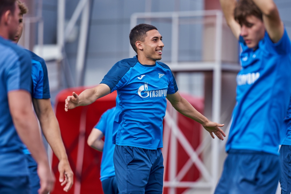 Тренировка в Грозном перед матчем «Ахмат»-м — «Зенит»-м