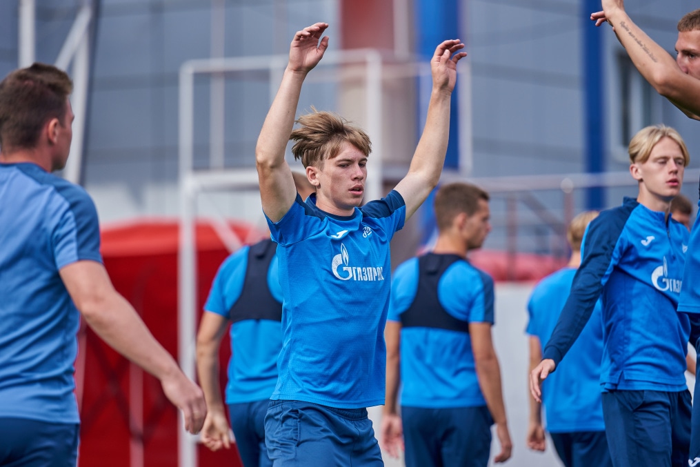 Тренировка в Грозном перед матчем «Ахмат»-м — «Зенит»-м