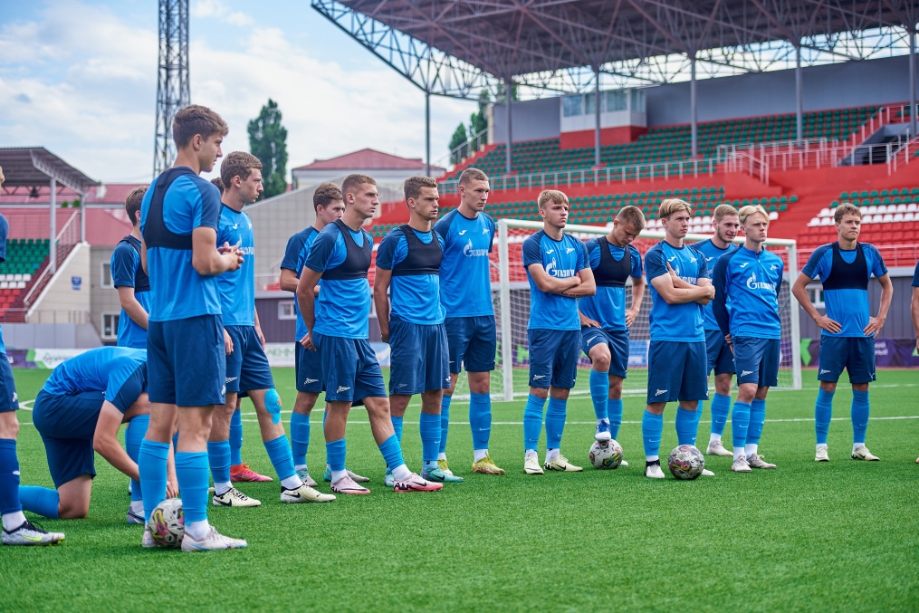 Тренировка в Грозном перед матчем «Ахмат»-м — «Зенит»-м