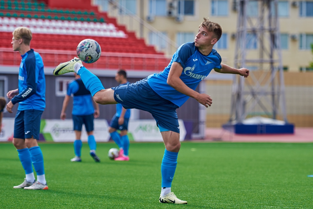 Тренировка в Грозном перед матчем «Ахмат»-м — «Зенит»-м