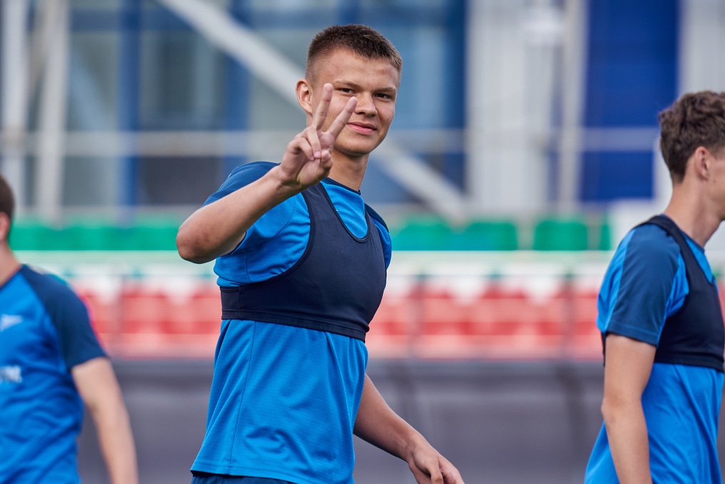 Тренировка в Грозном перед матчем «Ахмат»-м — «Зенит»-м