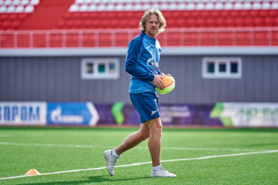 Тренировка в Грозном перед матчем «Ахмат»-м — «Зенит»-м