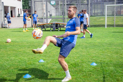 Open training «Zenit» before the match with the «Wings of the Soviets'