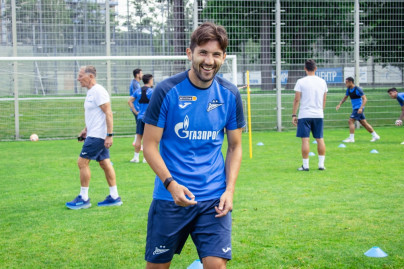 Open training «Zenit» before the match with the «Wings of the Soviets'