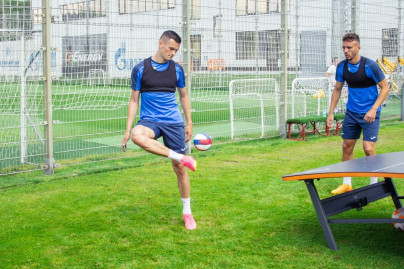 Open training «Zenit» before the match with the «Wings of the Soviets'