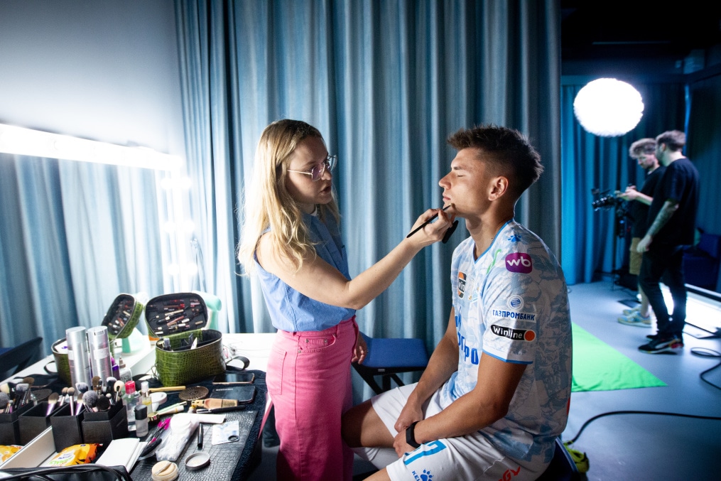 Бэкстейдж фотосъемки основной команды «Зенит» сезона 2024/25