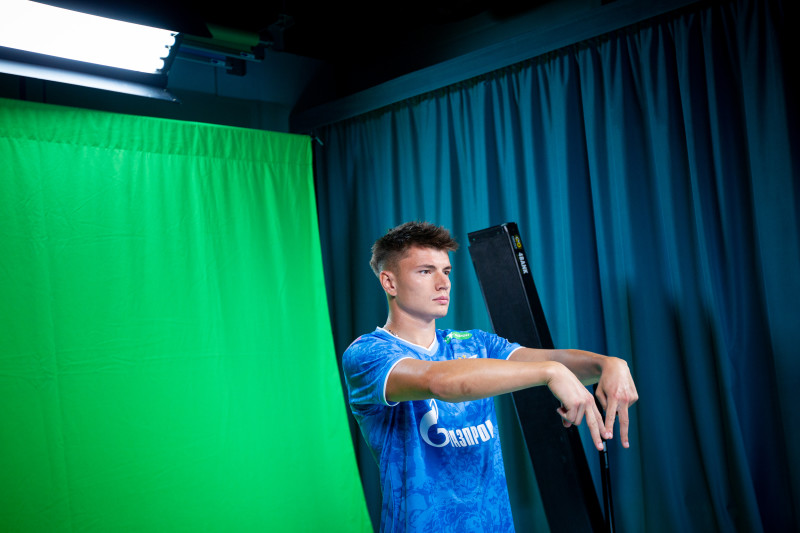 Бэкстейдж фотосъемки основной команды «Зенит» сезона 2024/25