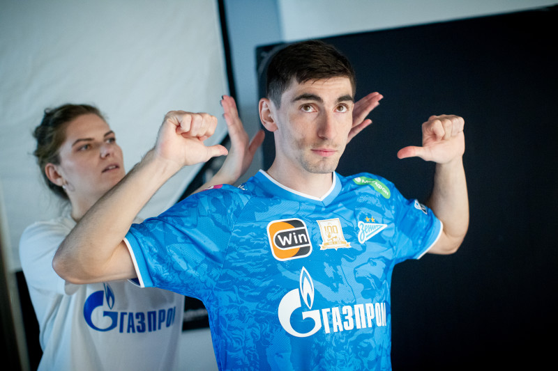 Бэкстейдж фотосъемки основной команды «Зенит» сезона 2024/25