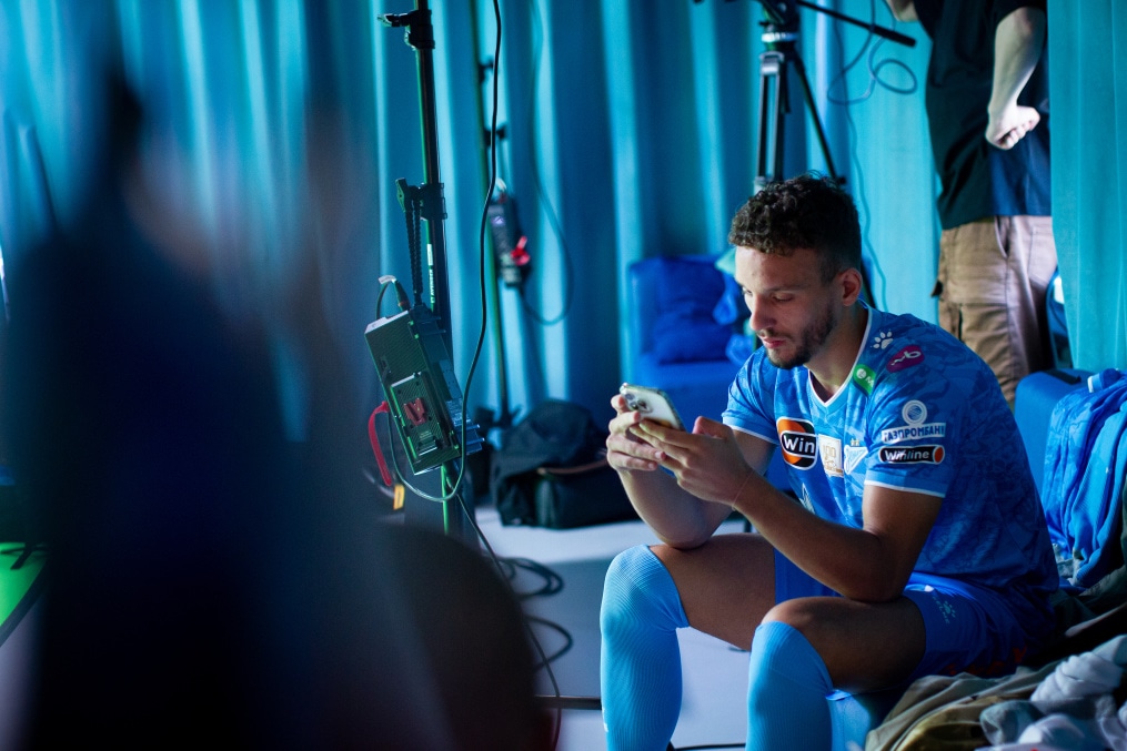 Бэкстейдж фотосъемки основной команды «Зенит» сезона 2024/25