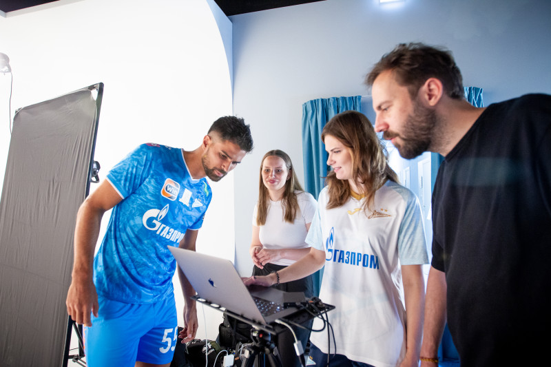Бэкстейдж фотосъемки основной команды «Зенит» сезона 2024/25: день второй