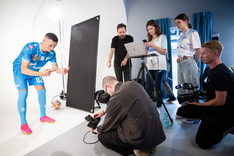 Бэкстейдж фотосъемки основной команды «Зенит» сезона 2024/25: день второй