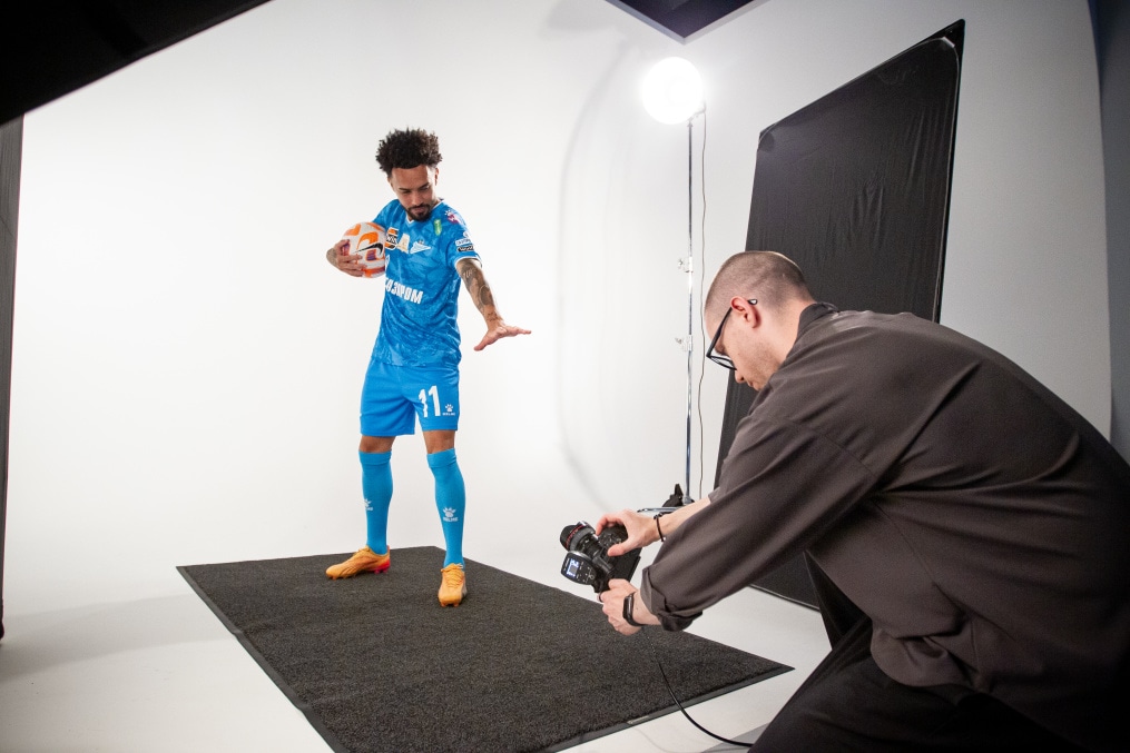 Бэкстейдж фотосъемки основной команды «Зенит» сезона 2024/25: день второй