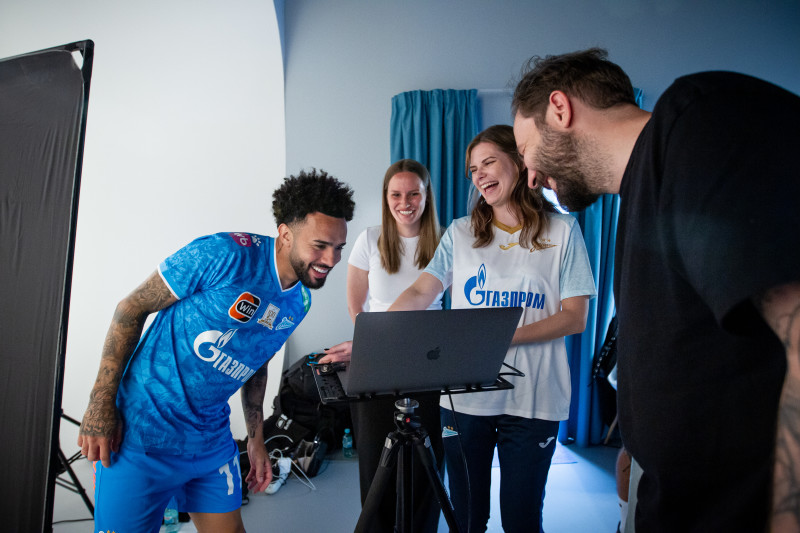 Бэкстейдж фотосъемки основной команды «Зенит» сезона 2024/25: день второй