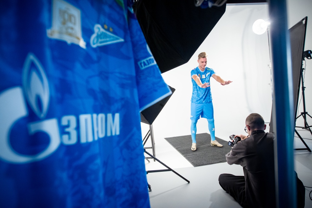 Бэкстейдж фотосъемки основной команды «Зенит» сезона 2024/25: день второй