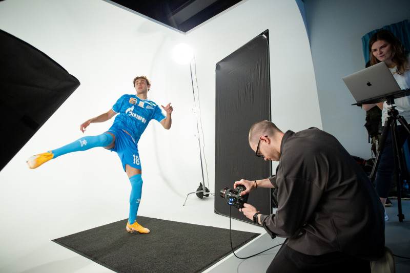 Бэкстейдж фотосъемки основной команды «Зенит» сезона 2024/25: день второй