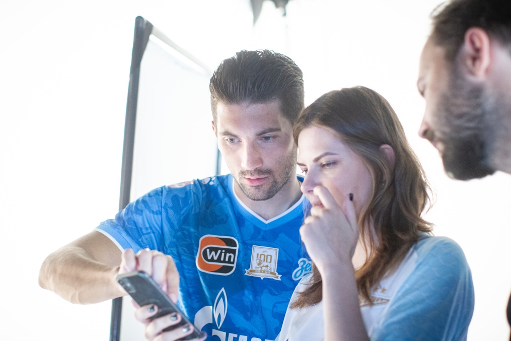 Бэкстейдж фотосъемки основной команды «Зенит» сезона 2024/25: день второй