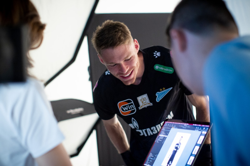 Бэкстейдж фотосъемки основной команды «Зенит» сезона 2024/25: день третий