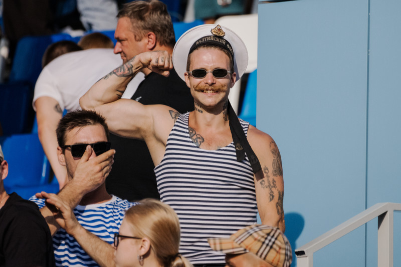 Болельщики на матче «Зенит»-2 — «Динамо»-2