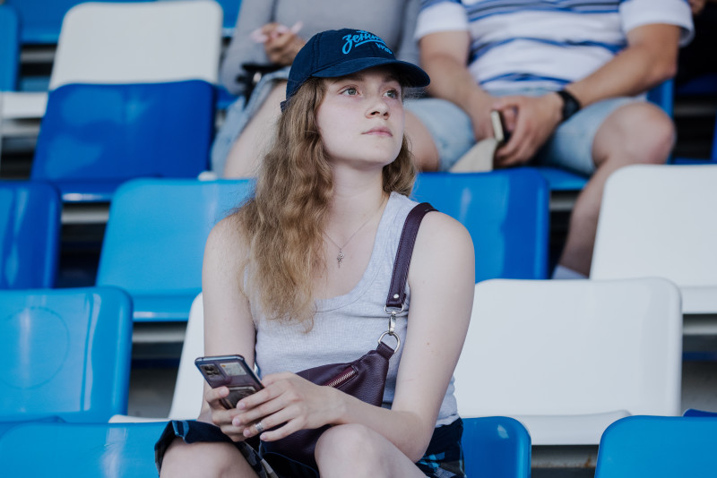 Болельщики на матче «Зенит»-2 — «Динамо»-2