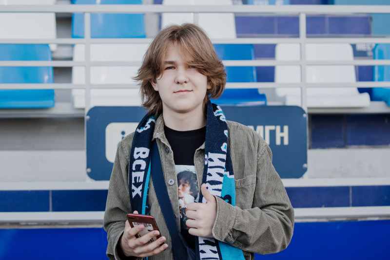 Болельщики на матче «Зенит»-2 — «Динамо»-2