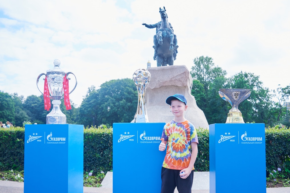 Открытая тренировка «Зенита» в Александровском саду