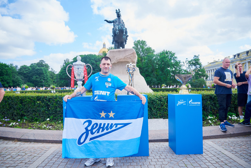 Открытая тренировка «Зенита» в Александровском саду