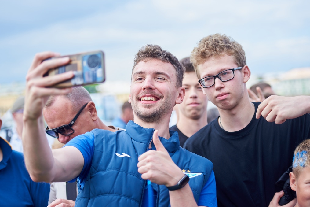 Открытая тренировка «Зенита» в Александровском саду