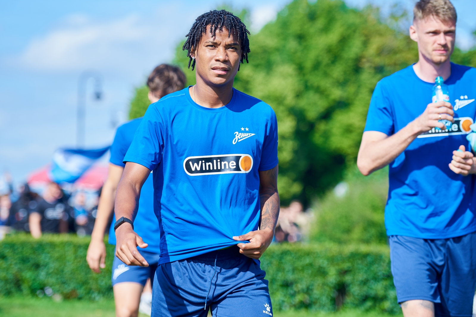 Открытая тренировка «Зенита» в Александровском саду