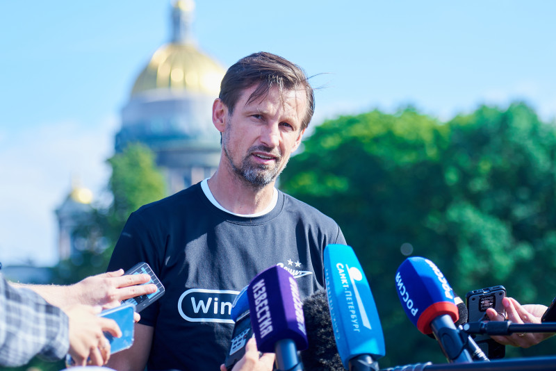 Открытая тренировка «Зенита» в Александровском саду